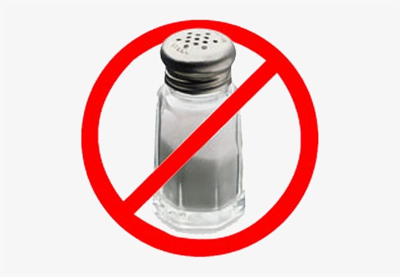 Disappearing salt from your diet will help normalize blood pressure
